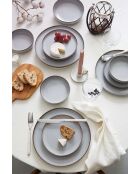 Servicio de mesa gris - 24 piezas