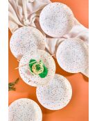 6 piatti da minestra bianchi - D.21 cm