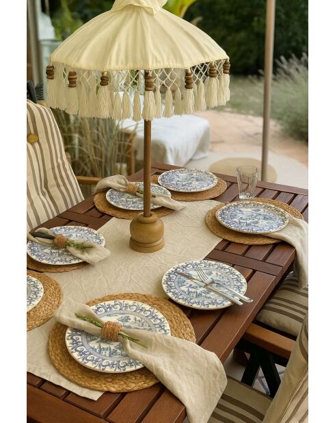 Service de table bleu//bleu foncé - 24 pièces