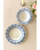 Service de table bleu//bleu foncé - 24 pièces