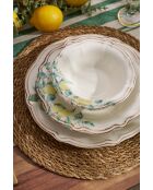 Servizio da tavola verde/giallo/marrone - 24 pezzi