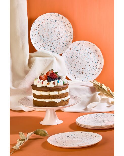 Set da dessert bianco da 7 pezzi