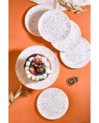 Service à dessert blanc - 7 pièces