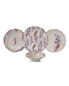 Servizio da tavola Navy/bordeaux - 24 pezzi