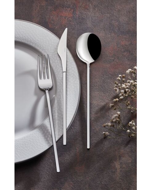 Set posate cromate - 18 pezzi