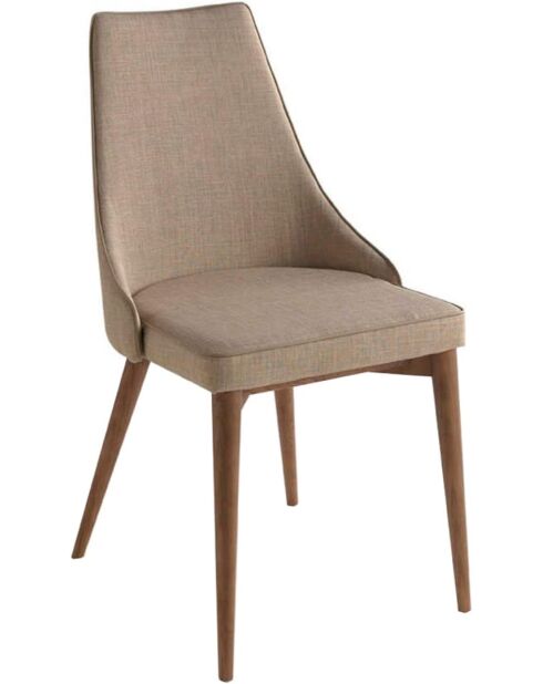 Stuhl aus braunem Nussbaum - 50x60x60