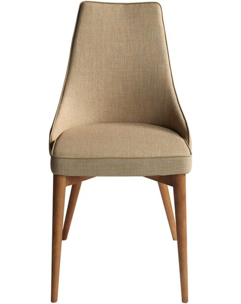 Stuhl aus braunem Nussbaum - 50x60x60