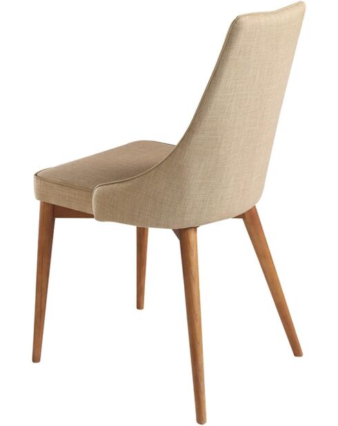 Stuhl aus braunem Nussbaum - 50x60x60