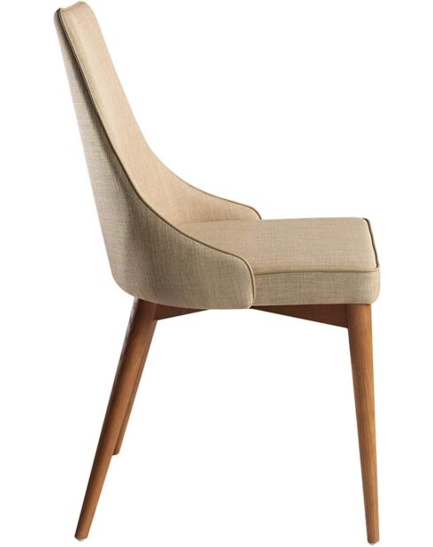 Stuhl aus braunem Nussbaum - 50x60x60