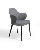 Grauer schwarzer Stuhl - 60x59x59