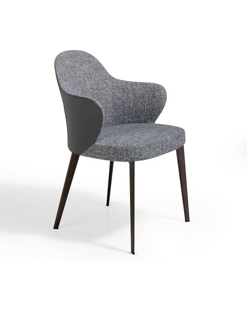 Silla gris negra - 60x59x59