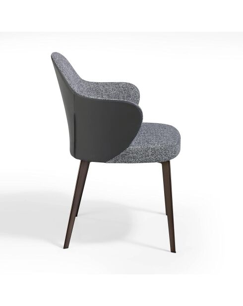 Silla gris negra - 60x59x59