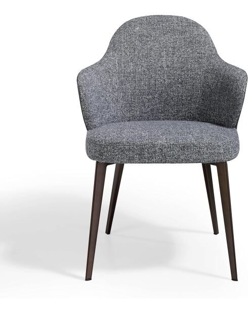 Silla gris negra - 60x59x59