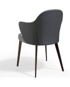 Grauer schwarzer Stuhl - 60x59x59