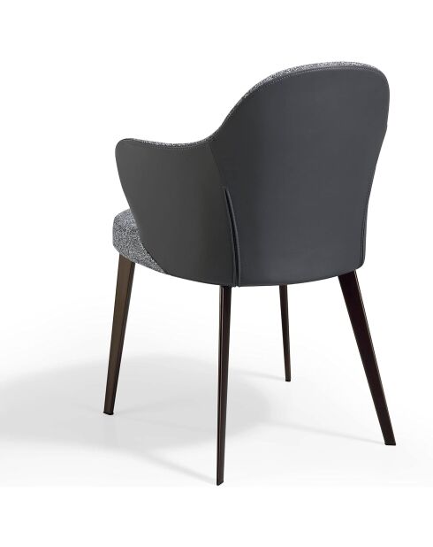 Silla gris negra - 60x59x59