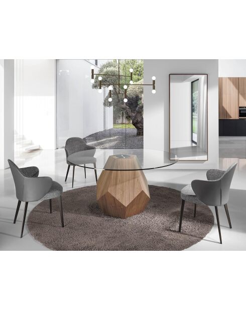 Silla gris negra - 60x59x59