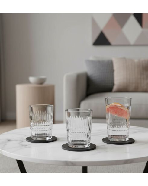 Service de verres transparents - 18 pièces