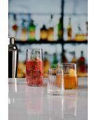 18 bicchieri trasparenti