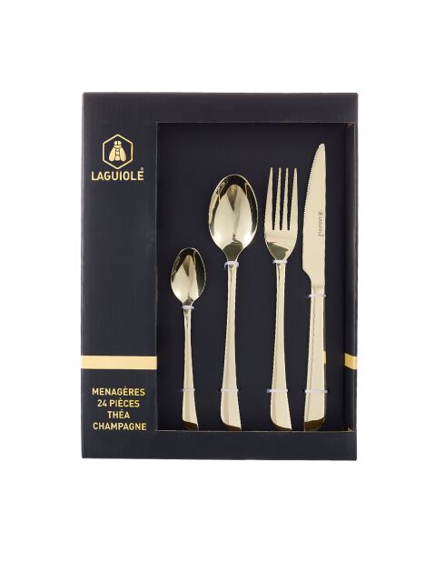 Portabicchieri Théa champagne 24 pezzi