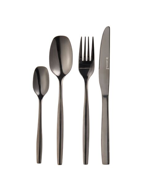 Portabicchieri neri Elora da 24 pezzi