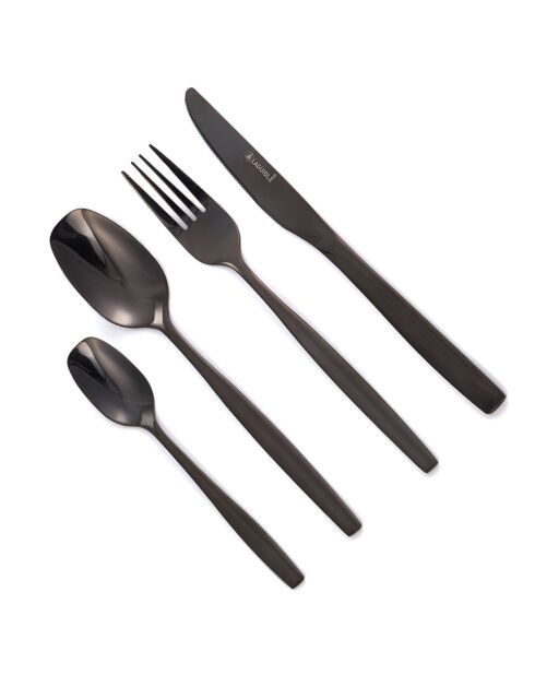 Portabicchieri neri Elora da 24 pezzi