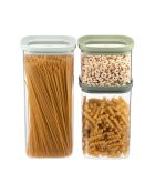 3 barattoli per alimenti in vetro