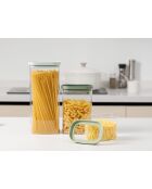 3 barattoli per alimenti in vetro