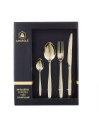 Set posate Cléa champagne 24 pezzi
