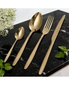 Set posate Cléa champagne 24 pezzi