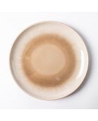 Iris Taupe Tafelset aus reaktivem Steinzeug, 18-teilig