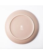 Iris Taupe Tafelset aus reaktivem Steinzeug, 18-teilig