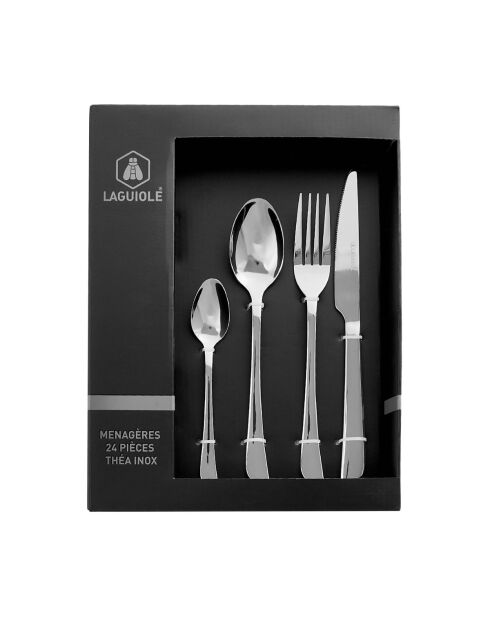 Menagères 24 pièces Théa argent