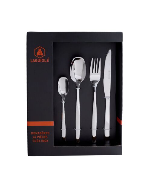 Menagères 24 pièces Élora argent