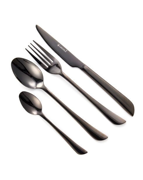 Théa 24-teilige schwarze Getränkehalter