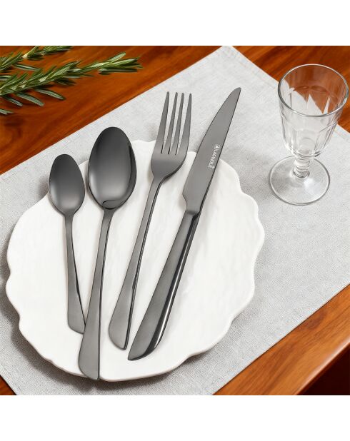 Théa 24-teilige schwarze Getränkehalter