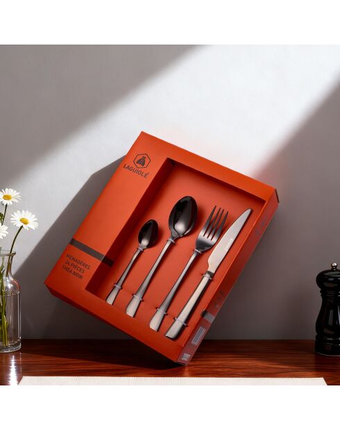 Portabicchieri neri Théa 24 pezzi