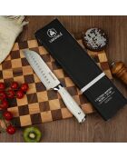 Coltello santoku bianco Elegance - 26 cm