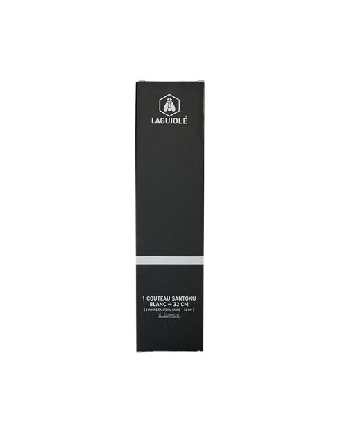 Couteau santoku élégance blanc - 31,9 cm