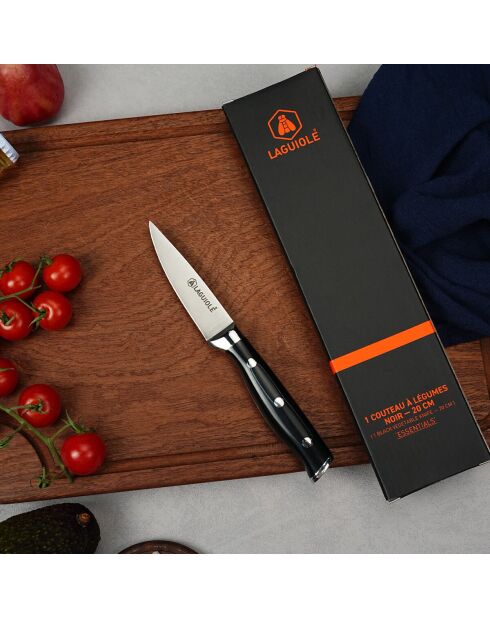 'Essentials' Gemüsemesser schwarz - 20,5 cm