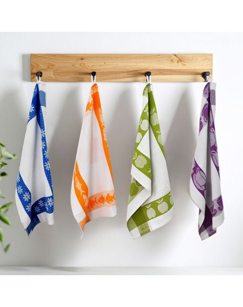 Wabenförmige Geschirrtücher aus der Kollektion Green Square, 50 x 70 cm, 3 Stück