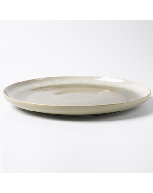 Juego de vajilla de gres reactivo Green Iris, 18 piezas