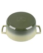 Cocotte en fonte ronde MasseIron Olivine verte/noire
