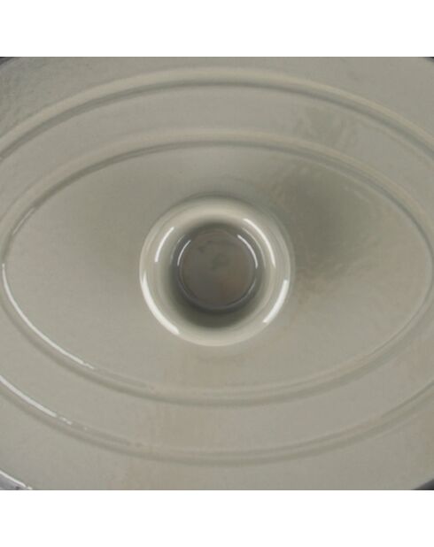 Cocotte en fonte ovale MasseIron Ardoise grise/noire