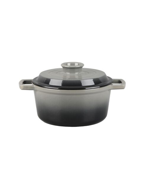 Cocotte en fonte ronde MasseIron Ardoise grise/noire