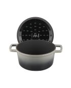 Cocotte en fonte ronde MasseIron Ardoise grise/noire