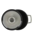 Cocotte en fonte ronde MasseIron Ardoise grise/noire