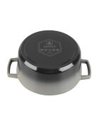 Cocotte en fonte ronde MasseIron Ardoise grise/noire