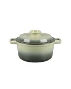 Cocotte en fonte ronde MasseIron Olivine verte/noire