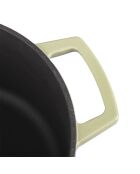 Cocotte en fonte ronde MasseIron Olivine verte/noire