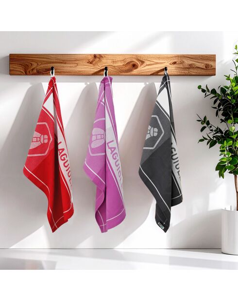 3 x Jacquard-Geschirrtücher aus der Kollektion Red Honey, 50 x 70 cm